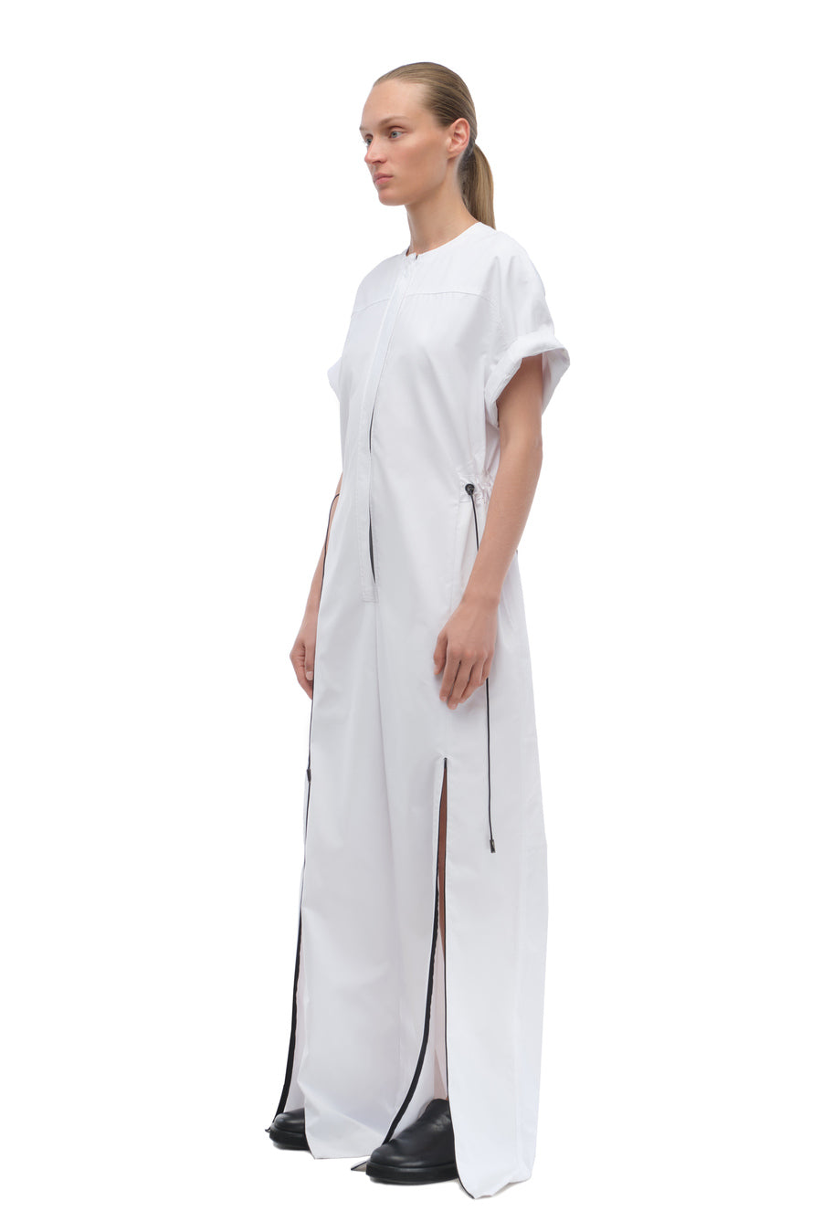 White Straight-Leg Jumpsuit