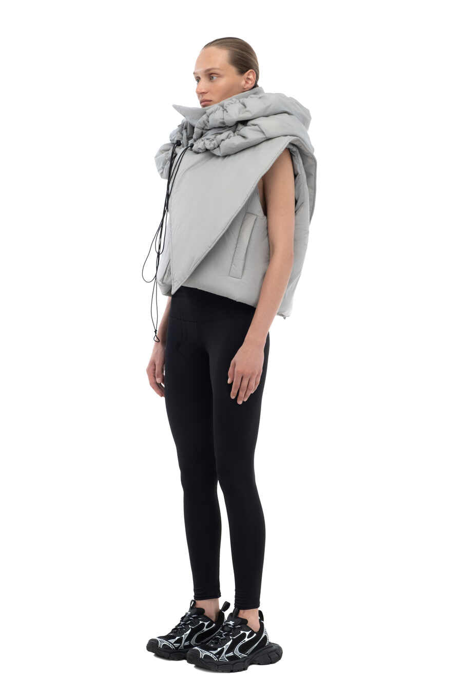 Grey Scarf Vest