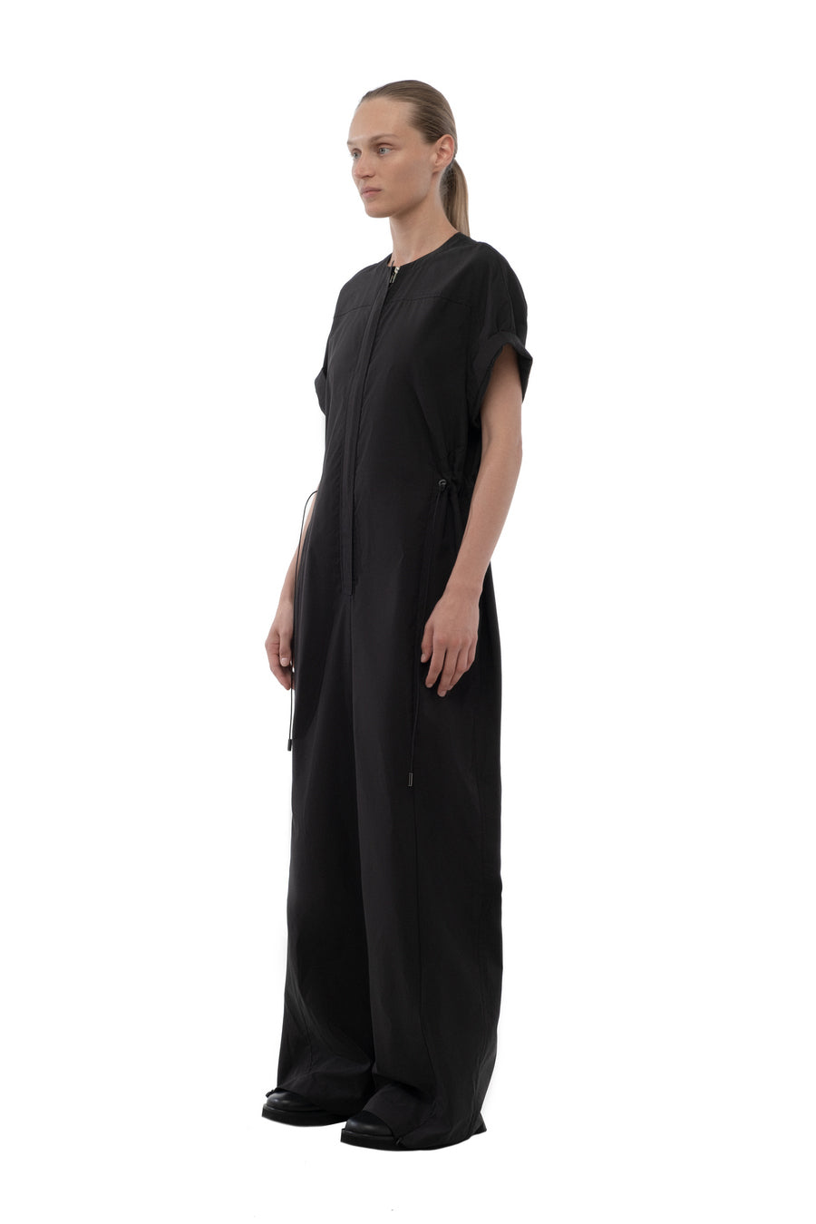 Black Straight-Leg Jumpsuit