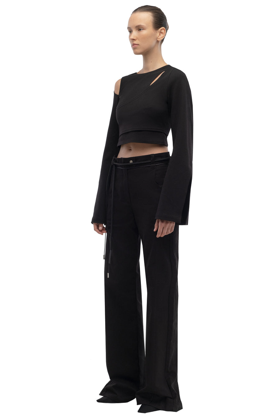 Black Flared Trousers