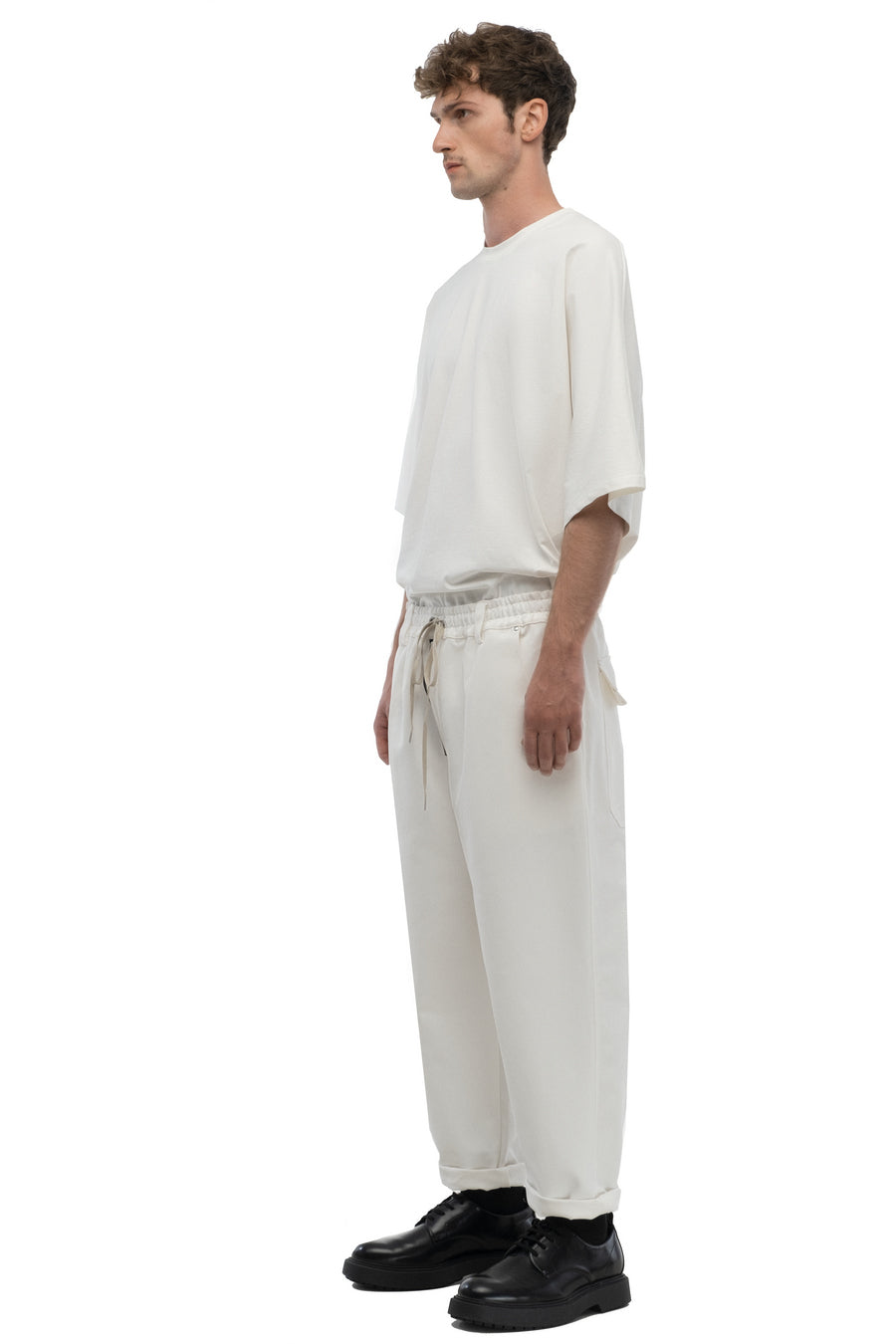 White Drawstring Trousers