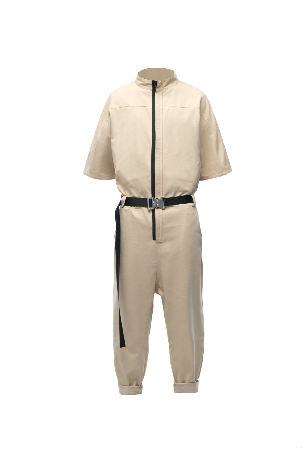 Sand Belted Jumpsuit