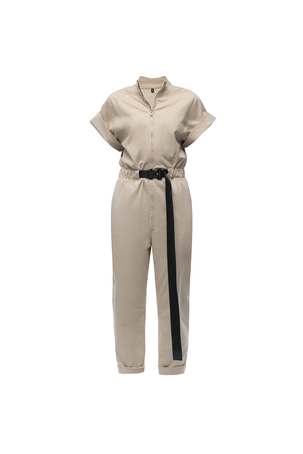 Sand Short-Sleeve Jumpsuit