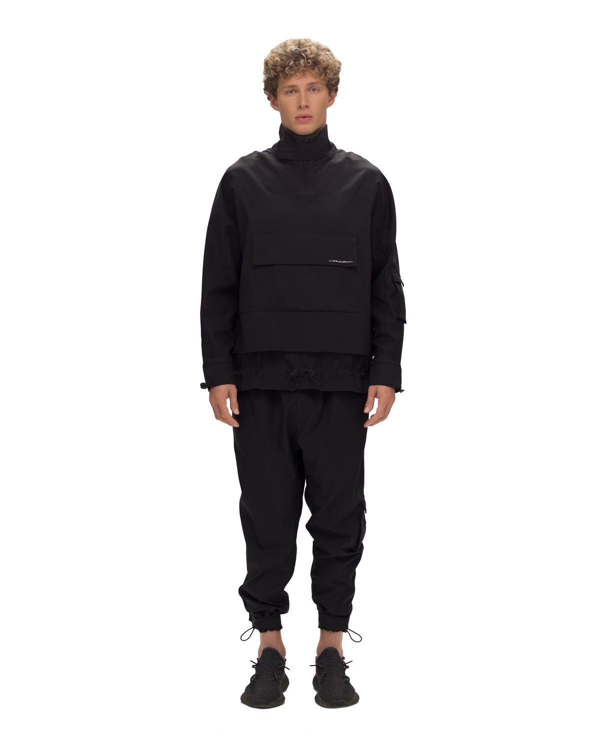 Black Drawstring Trousers Tracksuit